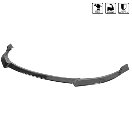 Spec-D Tuning FRONT BUMPER LIP GLOSSY BLACK LPF-STG18GB-PQ